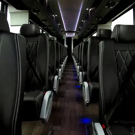 54 Passenger Executive Charter Bus Interior