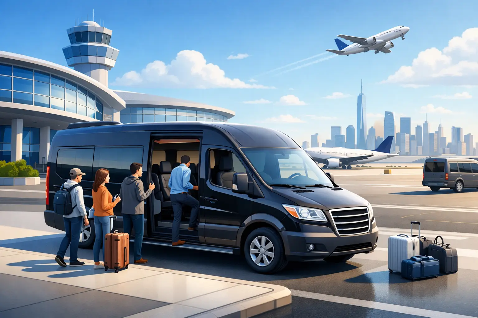 EWR Airport Van Service for Comfortable Group Travel