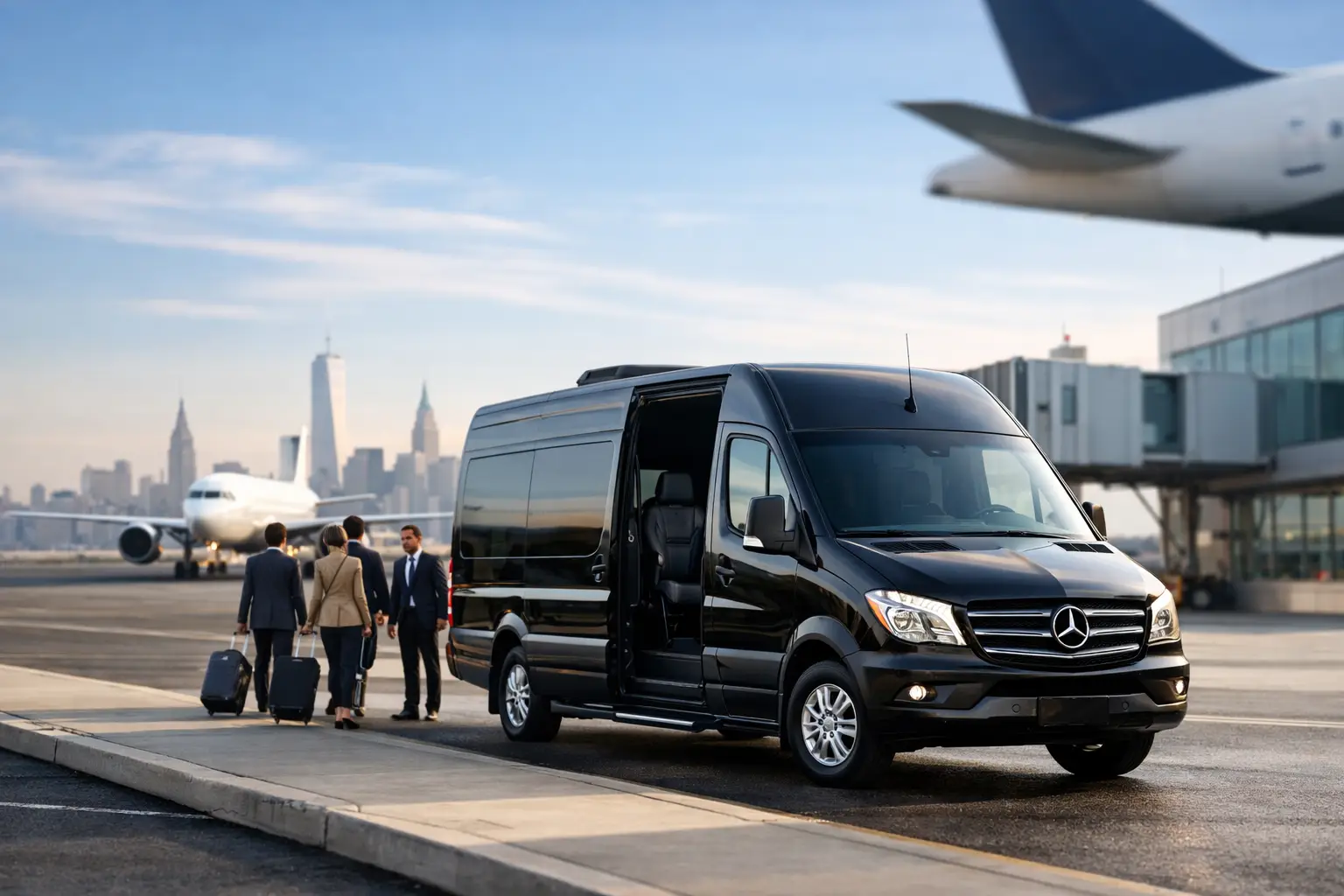 Mercedes Sprinter Airport Service for NYC Groups